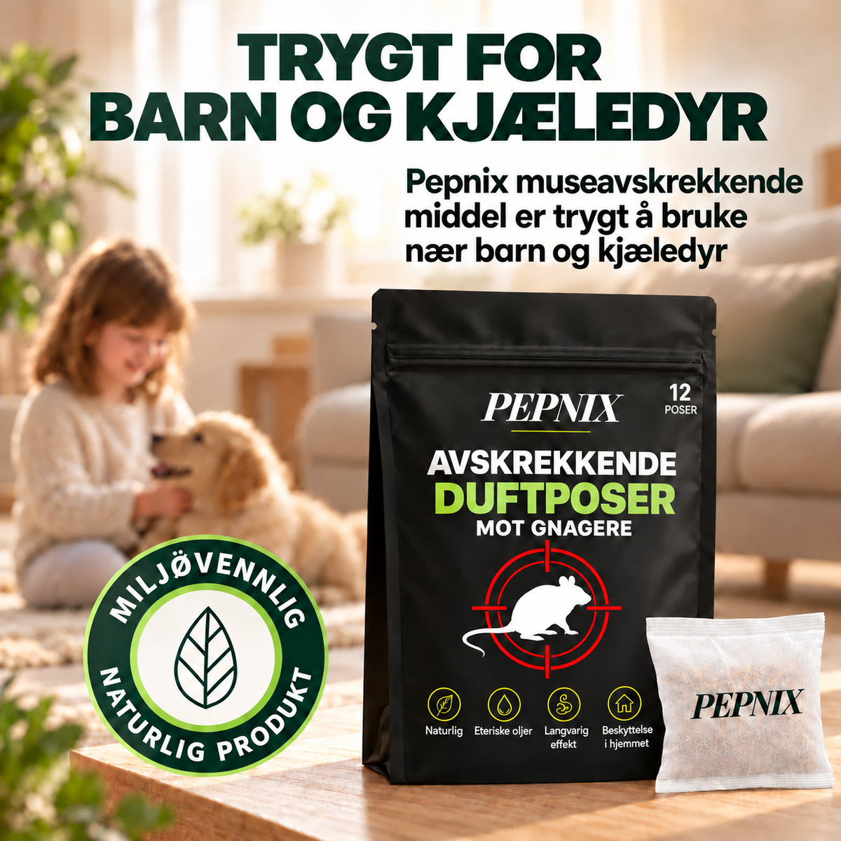 Pepnix duftposer mot gnagere