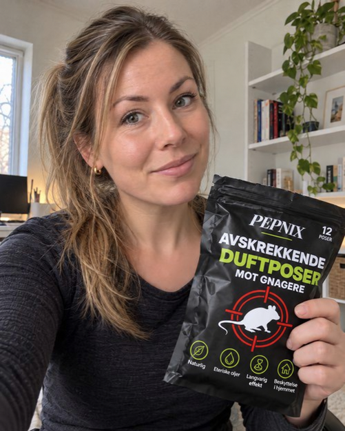Linnea Norberg med Pepnix duftposer